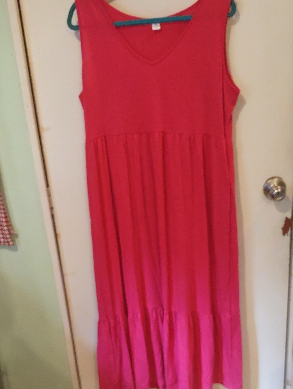 Anrabess Women's Sleeveless Pink Maxi Dress